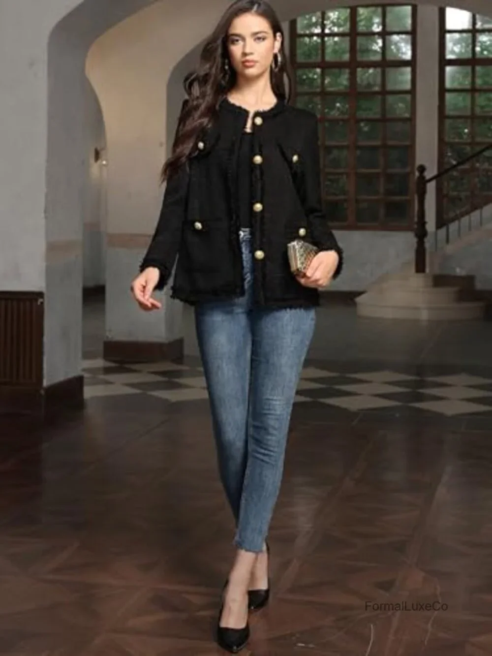 N/A women’s tweed